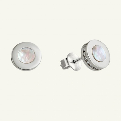 SilveAmo stříbrné náušnice Moon CK2PF1109