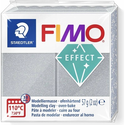 Fimo Staedtler Effect metalická stříbrná 56 g