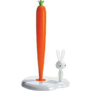 A di Alessi Диспенсър за хартиени кърпи Bunny & Carrot 34 см бял (ASG42/H W)