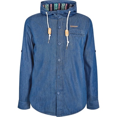 Criminal Damage Яке Criminal Damage Men's Fly Jack Hood Denim Jacket - Blue