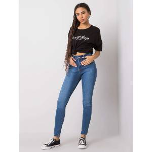 Rue Paris Дамски дънки модел 319-SP-750.49 Rue Paris цвят тъмносин