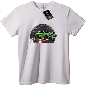 NOONEBRAND Тениска Зелено чудовище кола - XL, Black
