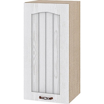 Image 1 of ИРИМ Горен кухненски шкаф Сити МФ-Бяло фладер-04-66 ляв 35 см