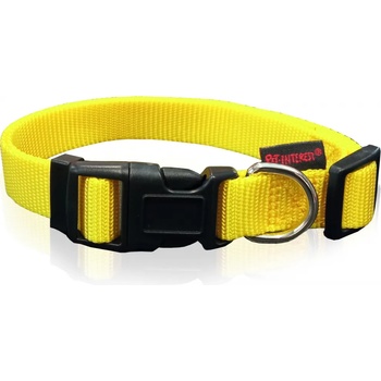 Pet Interest Dog Collar Fluo M - Регулируем нашийник за кучета, 2 * 32-50 см. - жълт