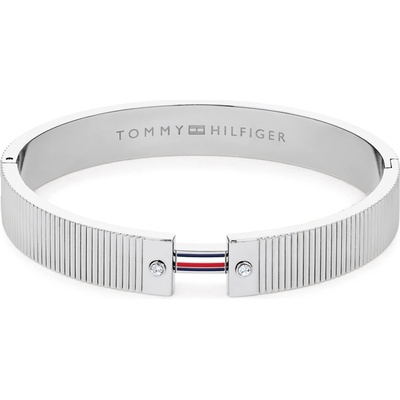 Tommy Hilfiger Elegantný pevný náramok s kryštálmi Stripes 2781045