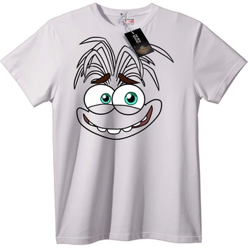 NOONEBRAND Тениска Карикатурно Лице - 7XL, Black
