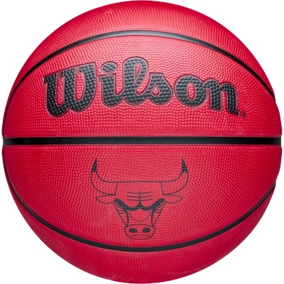 Wilson Баскетболна топка за открито, размер 5 - wilson nba team tribute solid - chicago bulls
