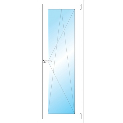OKNA HNED Plastové okno 48x131 cm bílé otevíravé a sklopné pravé
