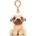 Keel Toys Плюшена играчка Keel Toys - Мъничък мопс с клипс за раничка, 10 cm (SD0862)