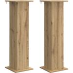 vidaXL Стойка за растения 2 бр. Дъб артизан 30, 5 x 30 x 100, 5 см (899761)
