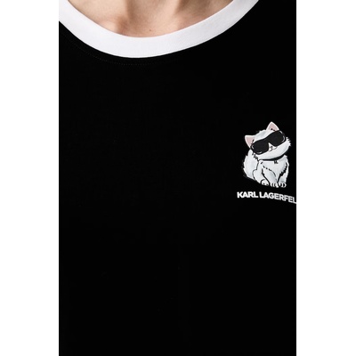 Karl Lagerfeld тениска дамска от памук IKON (B3W17092)