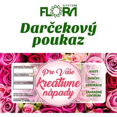 Darčeková poukážka 30 €