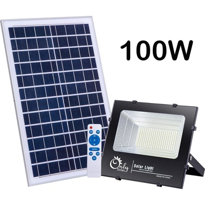 Foxgood Соларен led прожектор 100w с отделен фотоволтаичен панел (1791)