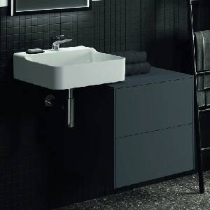 Ideal Standard Atelier Conca стенен шкаф за монтаж в антрацит мат с 2 чекмеджета и 60 см плот (T4321Y2)
