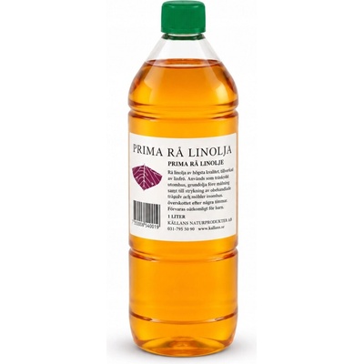 Švédský surový lněný olej na dřevo 1l.