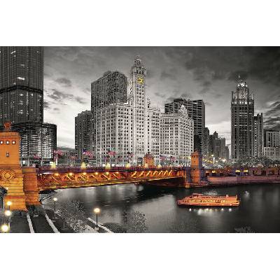 Plagát, Obraz - Chicago River, 91.5 × 61 cm