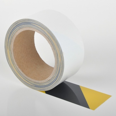 Extra tenká podlahová páska odolná proti znečištění WT-5229, odnímatelná – polyester, žluto-černá, 75 mm × 15 m