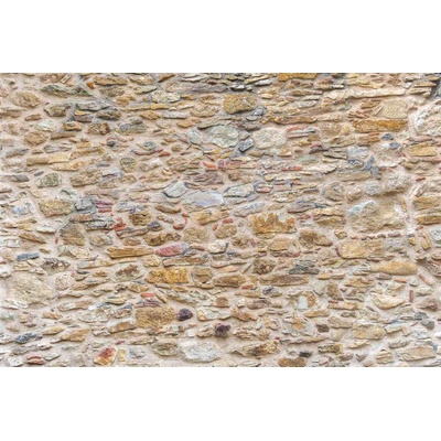 DIMEX ART Флизелинов фототапет бежова каменна стена 375 x 250 см