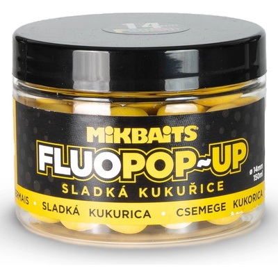 Mikbaits Plávajúce Boilies Fluo Sladká Kukurica 150ml 14mm