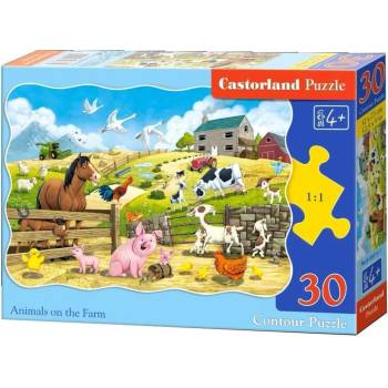 Castorland Пъзел Castorland от 30 части - Животните във фермата (B-03815-1)