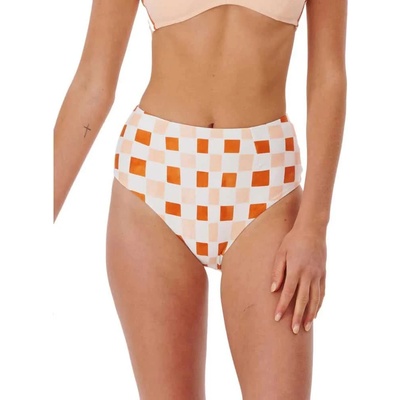 Rip Curl Surf Check Hi Cheeky bikini bottom - Orange (Peach)