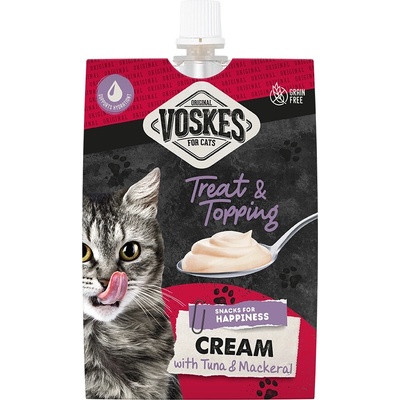 Voskes Cream Snacks Cat s tuňákem a makrelou 90 g