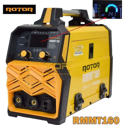 ROTOR Телоподаващ апарат и електрожен rotor rmmt160, 15-160a, mig/mma/tig, работа без газ (rmmt160)