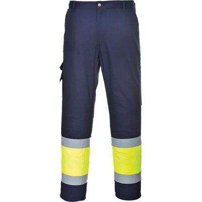 Portwest hi-vis combat e049 / Панталон с отразяваща талия - hv жълто/тъмносиньо l (e049ynrl)