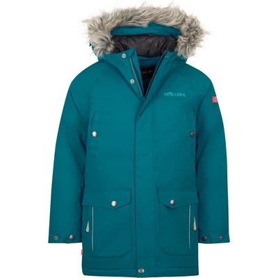 TROLLKIDS Детско яке парка Trollkids Kid's Nordkapp Jacket Parka - Deep Lagoon - размер 92 (EU) (703-2239-0811)