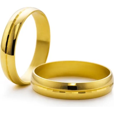 SAVICKI Сватбени халки: злато, полукръгъл профил. 3.5 мм