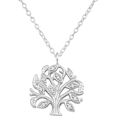 Olivie Stříbrný řetízek strom života se zirkony 1450