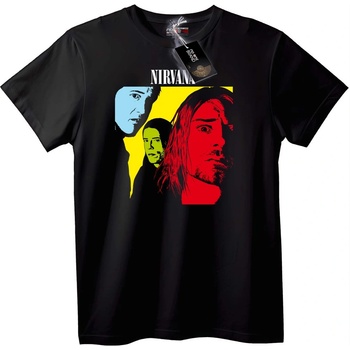 NOONEBRAND Тениска Nirvana Поп Арт - 4XL, Black