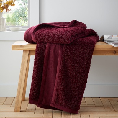 Catherine Lansfield Velvet Boucle deka červená 130x170