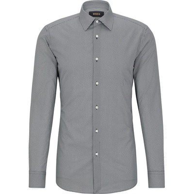 HUGO BOSS Риза Boss Men's Hays Kent Long Sleeve Plain Shirt - Blue