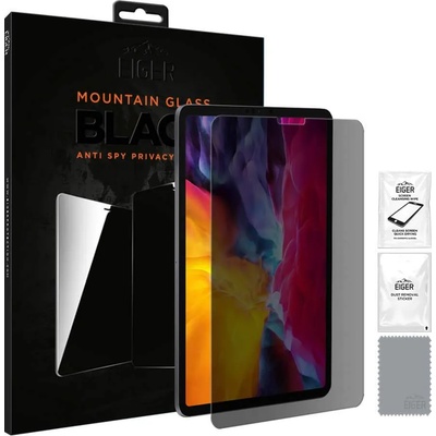 Eiger Mountain Glass Black Anti-Spy Privacy Filter Tempered Glass - калено стъклено защитно покритие с определен ъгъл на виждане за дисплея на iPad Pro 11 (2020), iPad Pro 11 (2018)
