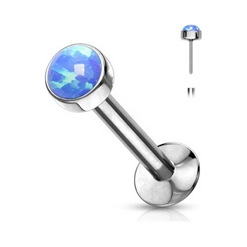 Šperky4U Labreta PUSH IN modrý opál LB0016-OP05-1208