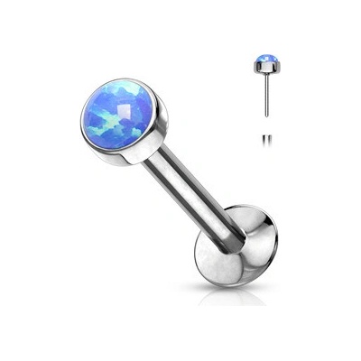 Šperky4U Labreta PUSH IN modrý opál LB0016-OP05-1208