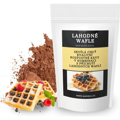 Haniell Rozpustná káva Lahodné wafle jemná káva s vůní sušenky 200 g