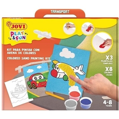 Jovi Play&Fun Пясъкоструйни изображения транспорт (2104)
