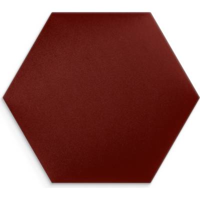 Čalouněný nástěnný panel Bordó 30x26 cm hexagon
