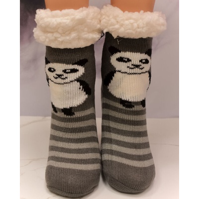 Detské zateplené termo ponožky PANDA