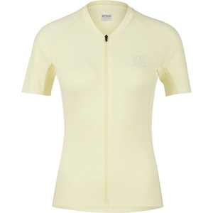 Stoic Дамска фланелка с къс ръкав за колоездене Stoic Women's DalslandSt. Gravel Jersey S/S Cycling jersey - Soft Yellow - размер XL (156-3072-0315)