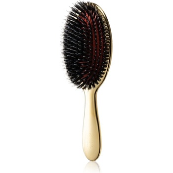 Janeke Chromium Line Air-Cushioned Brush with Bristles and Nylon Reinforcement oválna kefa na vlasy 22 x 7 cm