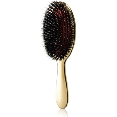 Janeke Chromium Line Air-Cushioned Brush with Bristles and Nylon Reinforcement oválna kefa na vlasy 22 x 7 cm