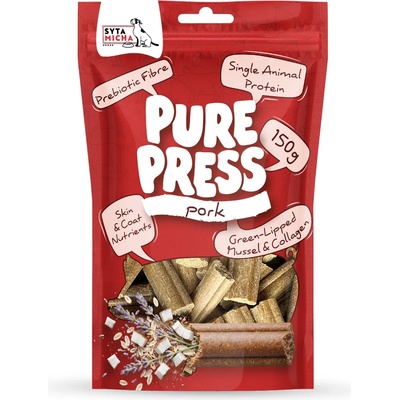 Syta Micha Студено пресовани лакомства със свинско за кучета Pure Press Pork 150 г