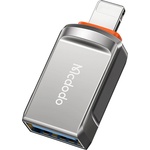 Mcdodo OTG адаптер (OT-8600) - Mcdodo - USB 3.0 към Lightning, цинкова сплав, 5.0Gbps - Тъмносиво