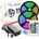 Комплект 10 м RGB LED лента SMD5050 30 LED/m IP20+IR контролер 24 key+адаптер 6A (1138)