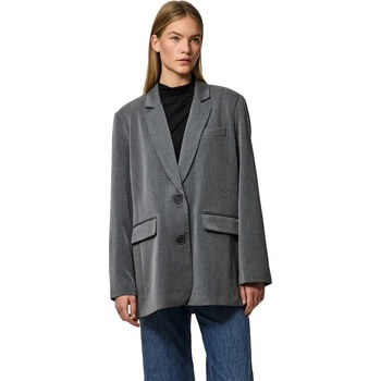 PIECES Сако Pieces Kamil Loose Fit blazer - Grey (Dark Grey Melange)