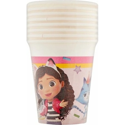 Decorata Party Dreamworks Gabby's Dollhouse papierový pohár 200 ml