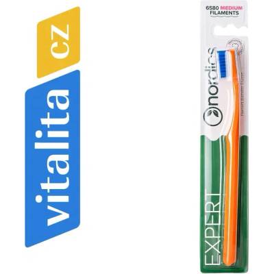 Nordics Expert Curve 6580 Zubní kartáček středně tvrdý Oranžový